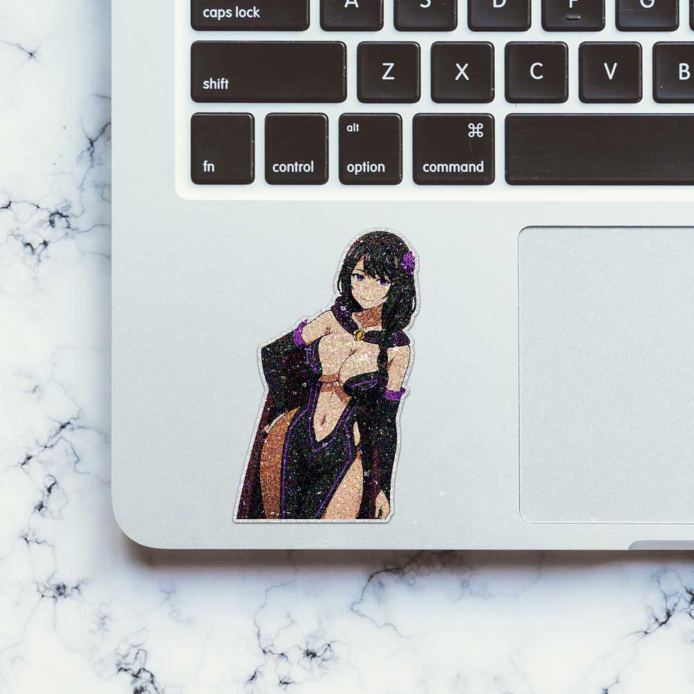 Dark Dress Anime Beauty Glitter Sticker