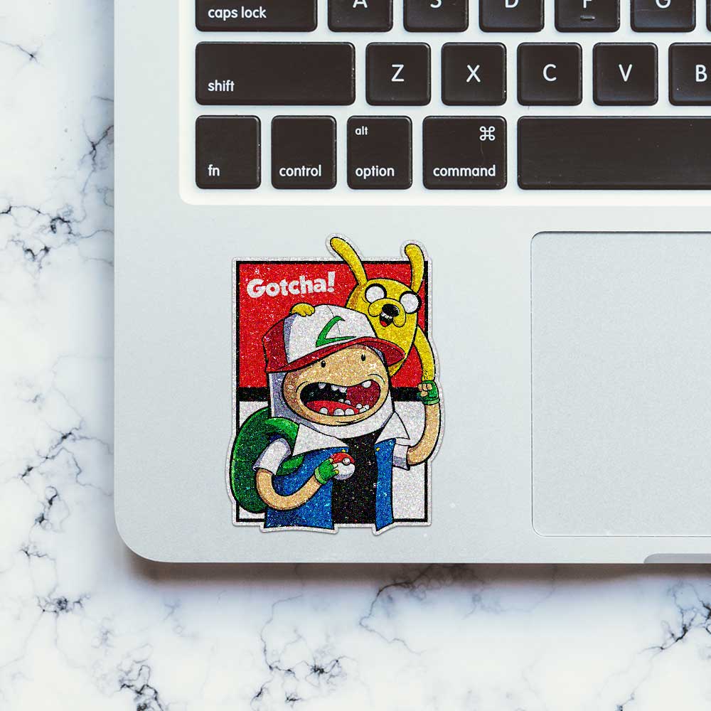 Gotcha Glitter Sticker