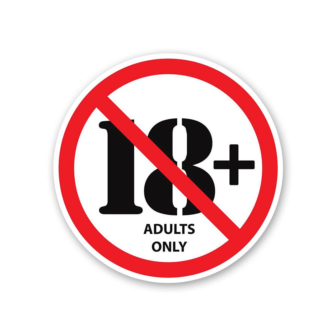 Adults Only Sticker