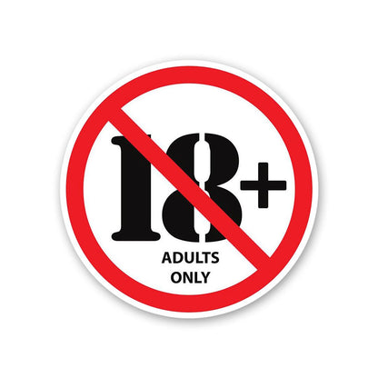 Adults Only Sticker