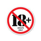 Adults Only Sticker