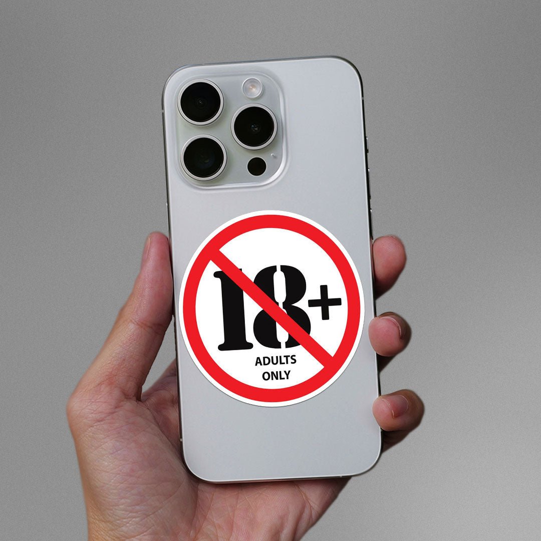 Adults Only Sticker