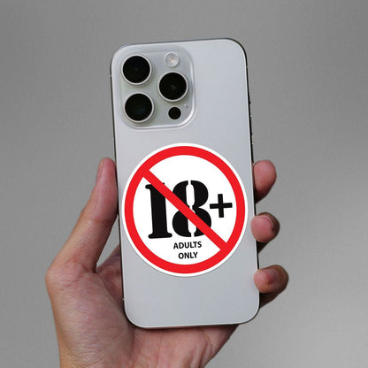 Adults Only Sticker