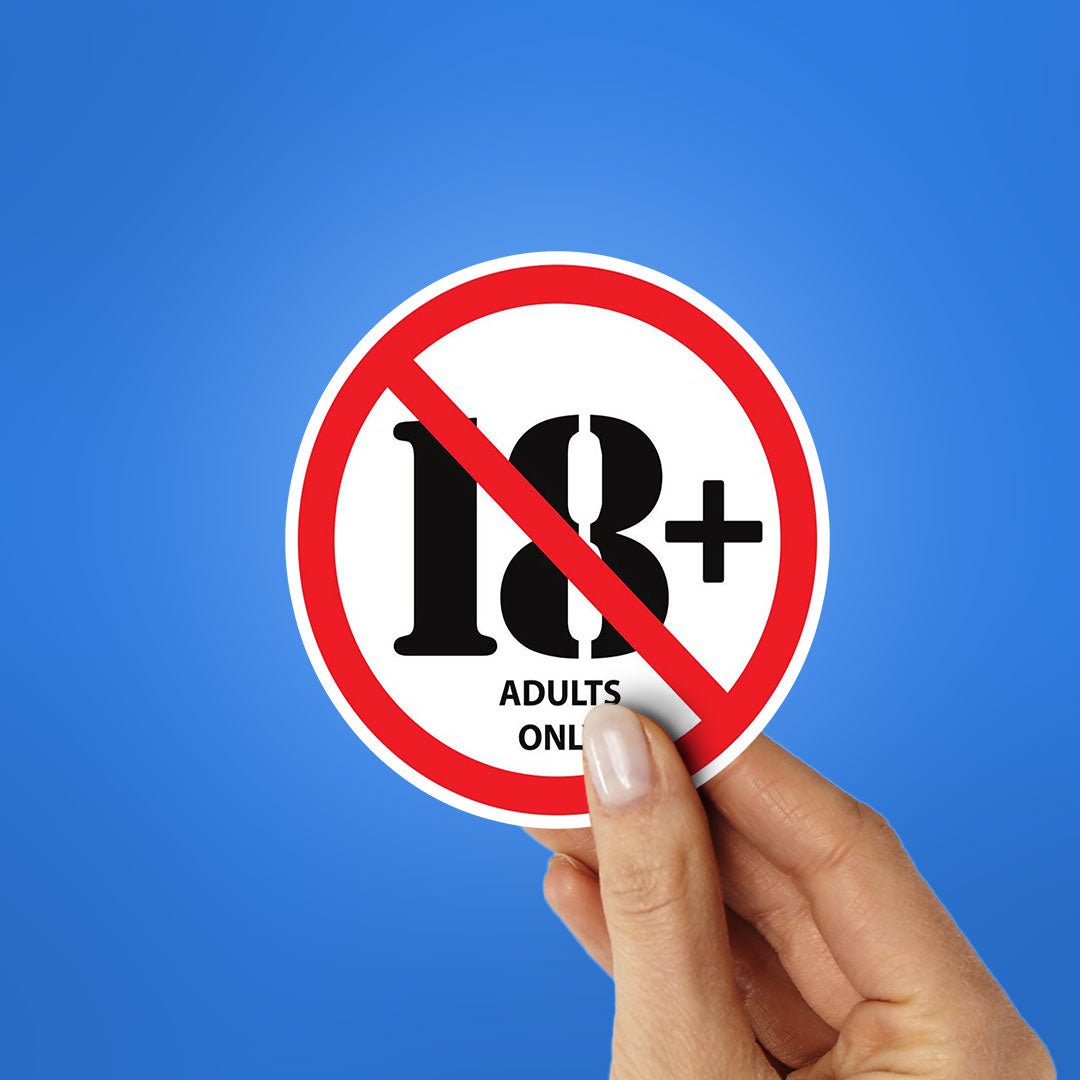 Adults Only Sticker