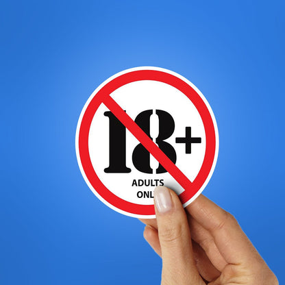 Adults Only Sticker