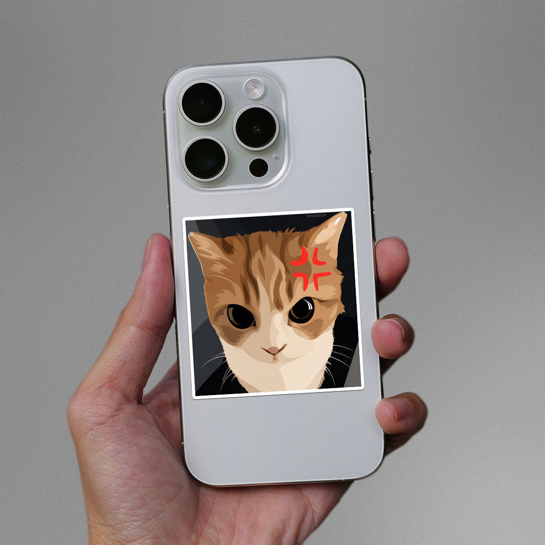 Angry Cat Meme Sticker