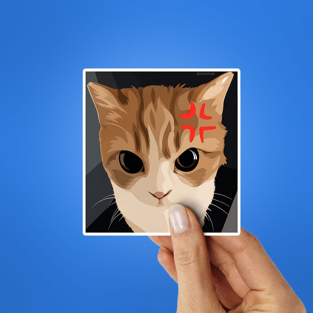 Angry Cat Meme Sticker