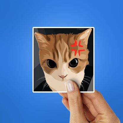 Angry Cat Meme Sticker