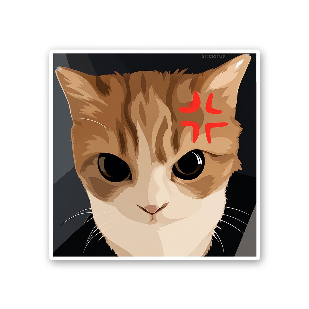 Angry Cat Meme Sticker