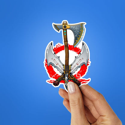 Axe Warrior Art Sticker