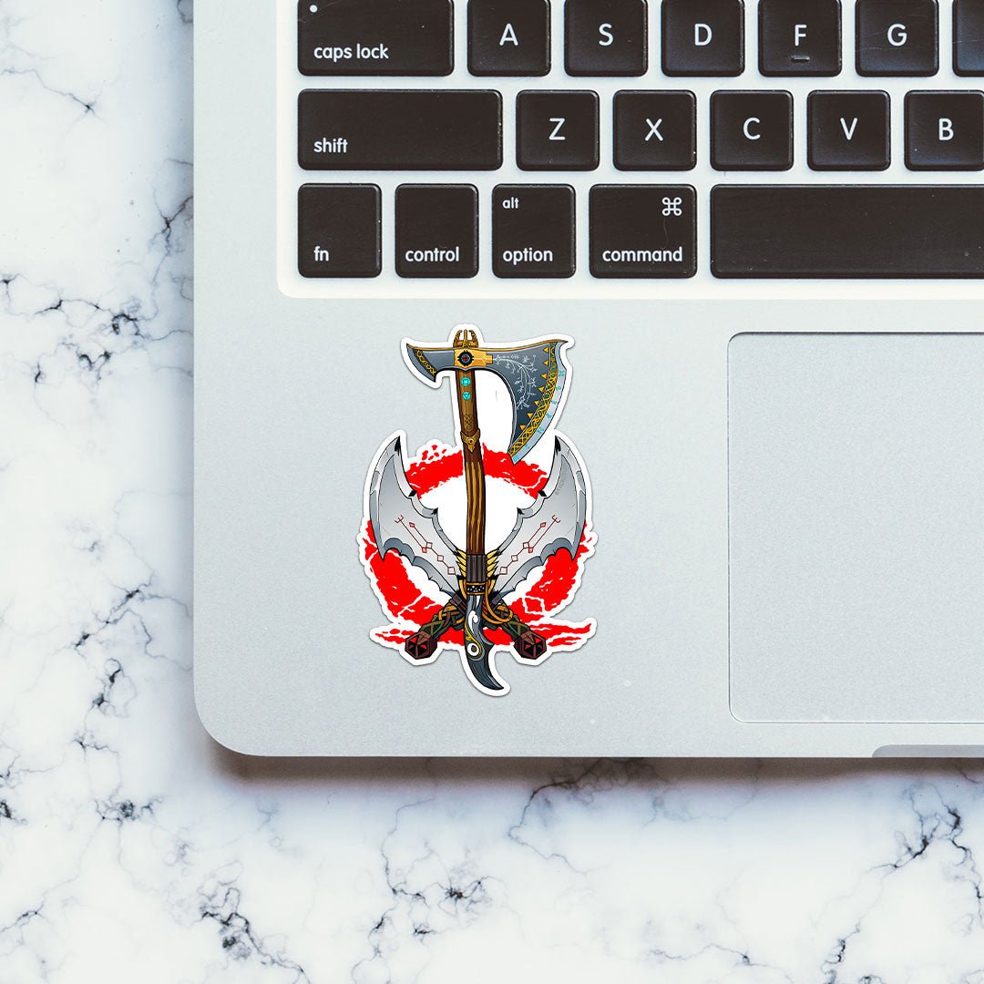 Axe Warrior Art Sticker
