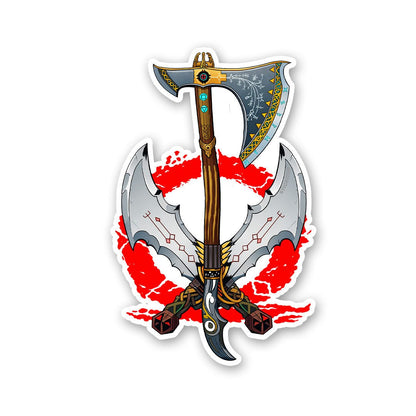 Axe Warrior Art Sticker