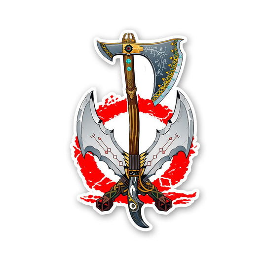 Axe Warrior Art Sticker