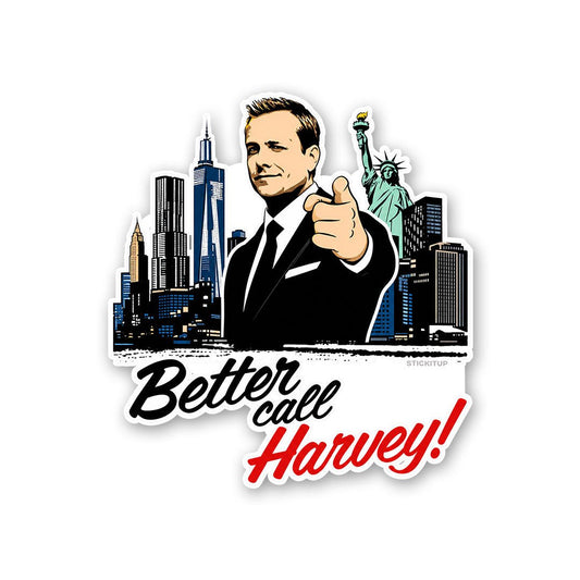 Better Call Harvey Sticker