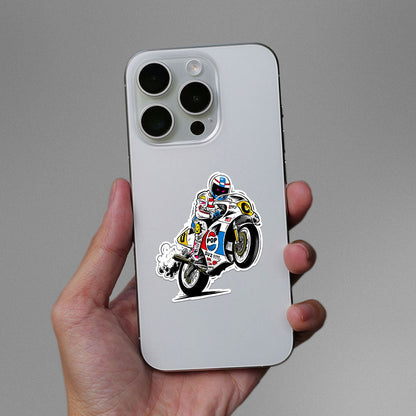 Biker Race Sticker