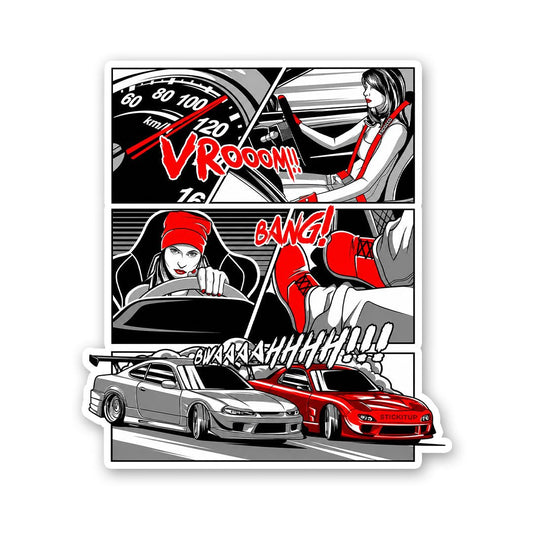 Car Vrooom Sticker