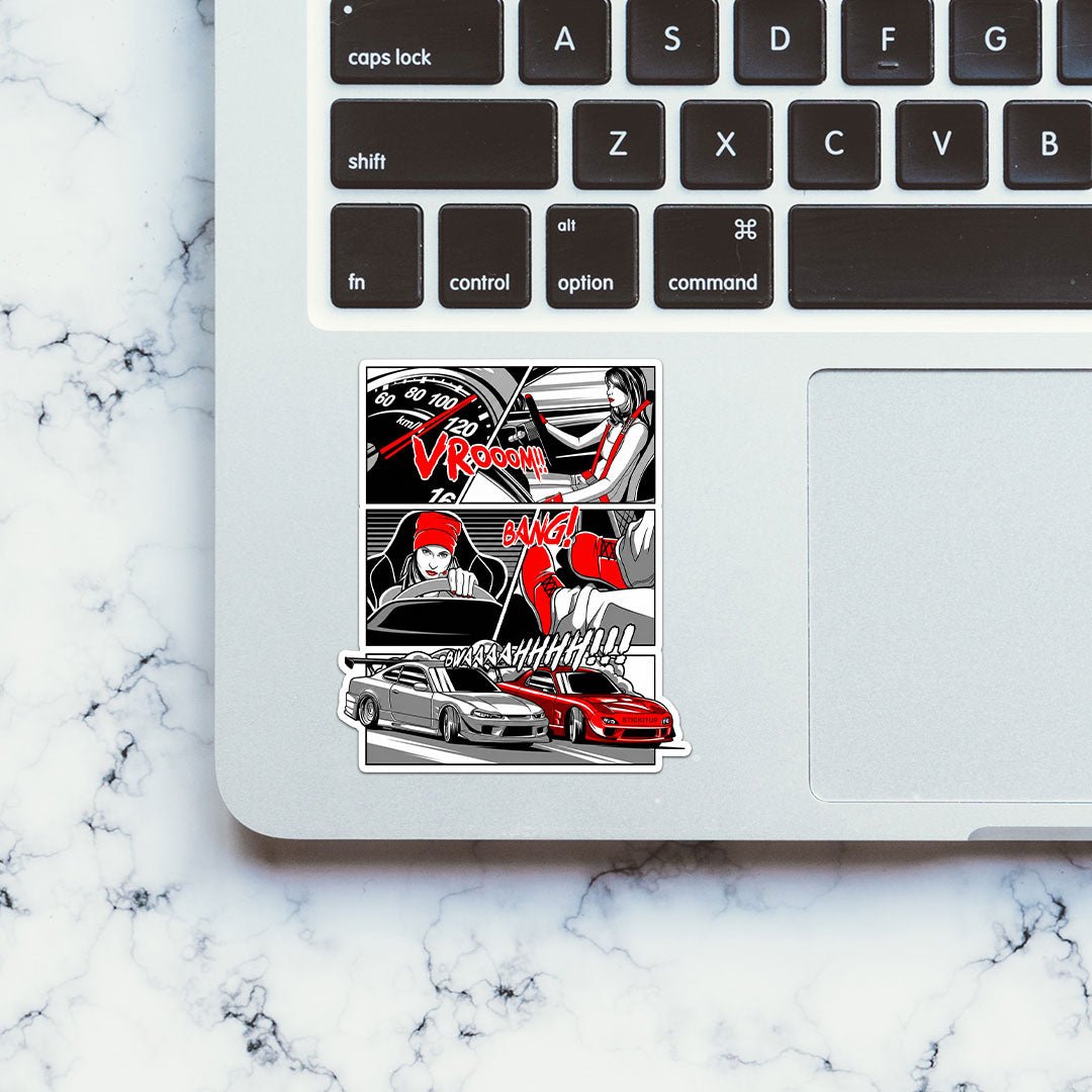 Car Vrooom Sticker
