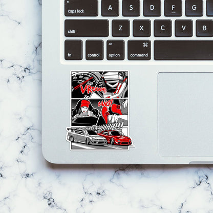 Car Vrooom Sticker