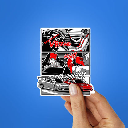 Car Vrooom Sticker
