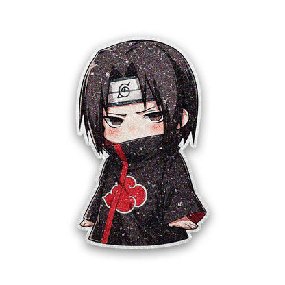 Chibi Ninja Character Glitter Sticker