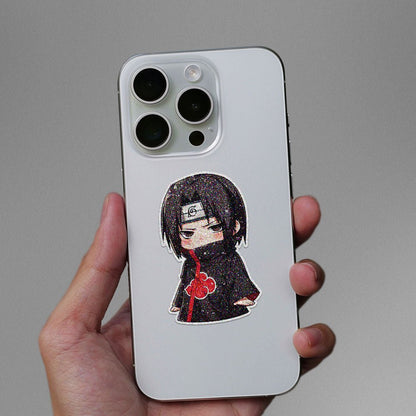 Chibi Ninja Character Glitter Sticker