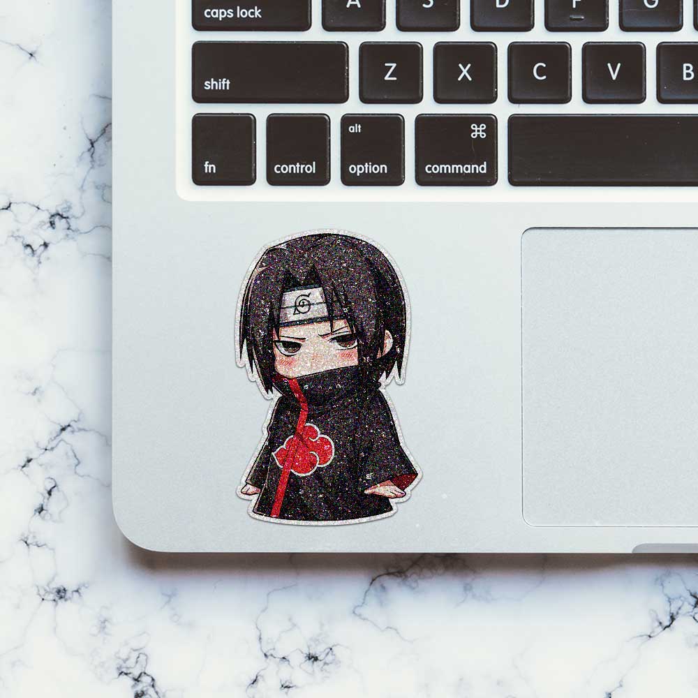 Chibi Ninja Character Glitter Sticker
