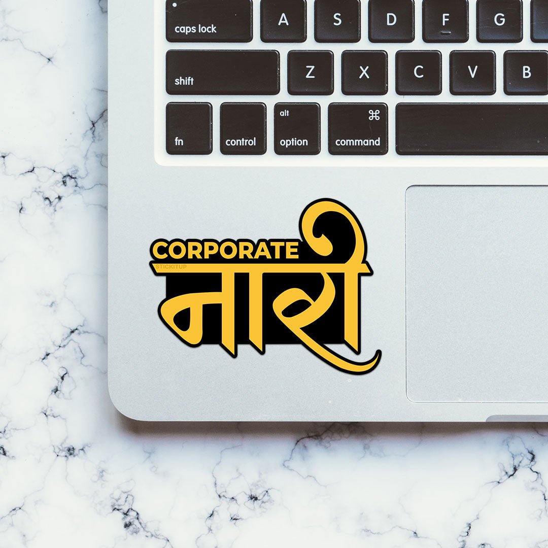 Corporate Naari Sticker