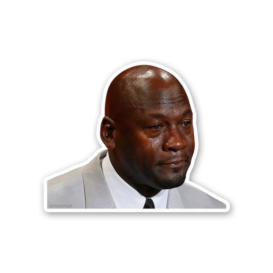 Crying Man Meme Sticker