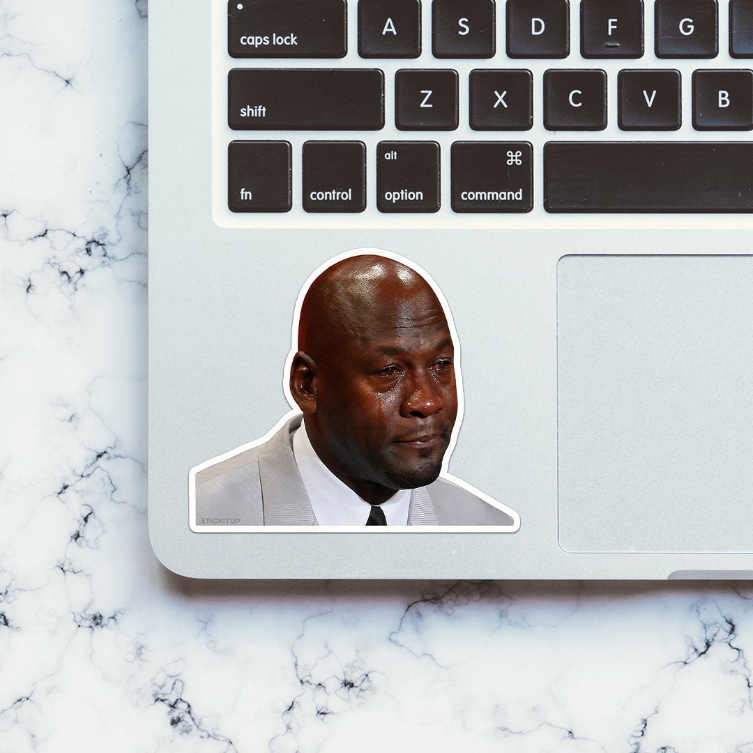 Crying Man Meme Sticker
