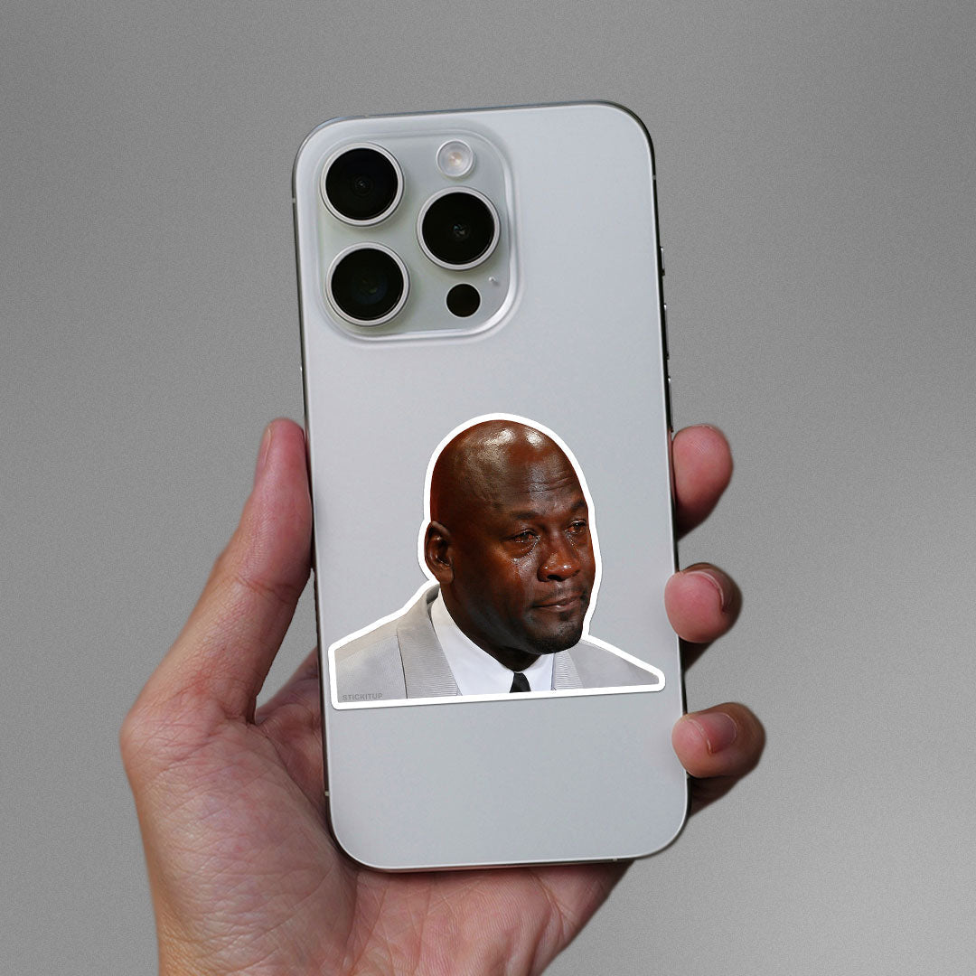 Crying Man Meme Sticker