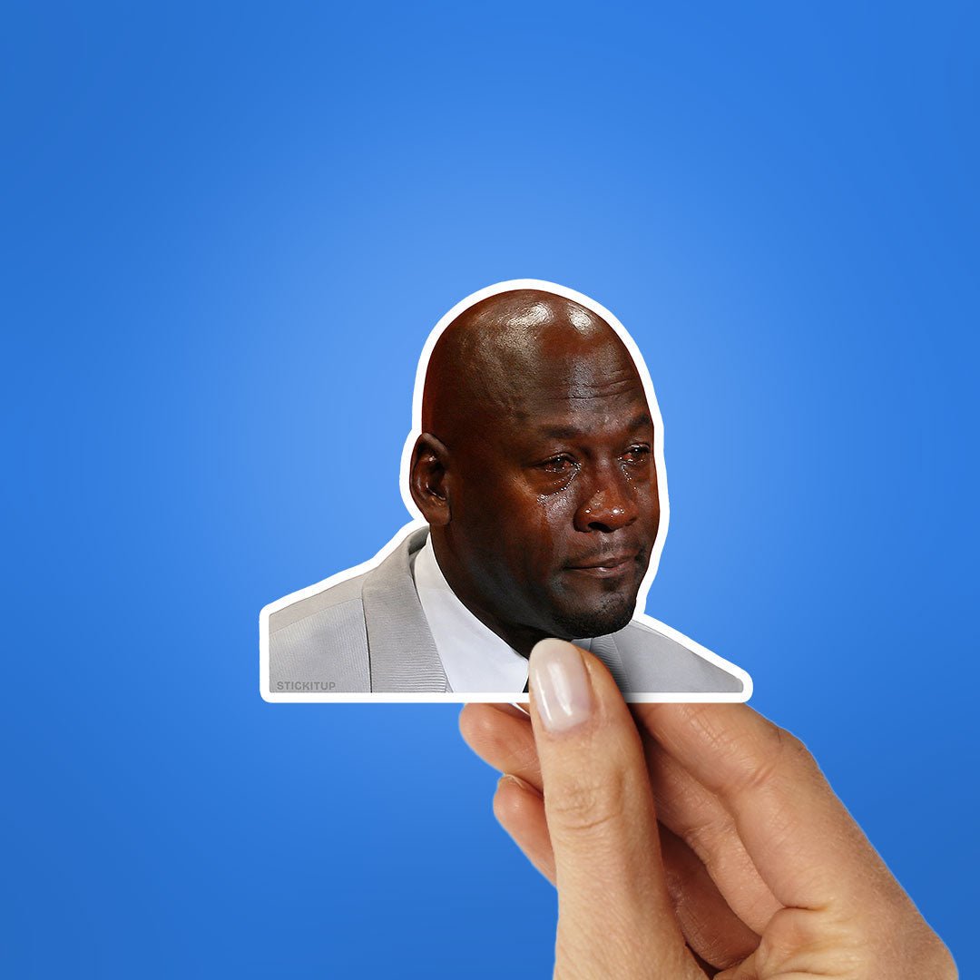 Crying Man Meme Sticker