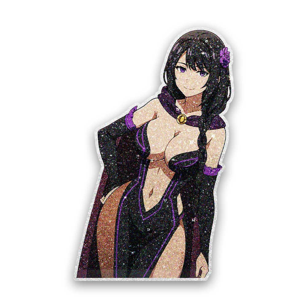 Dark Dress Anime Beauty Glitter Sticker