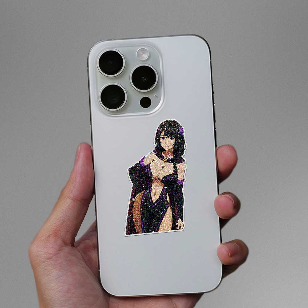 Dark Dress Anime Beauty Glitter Sticker