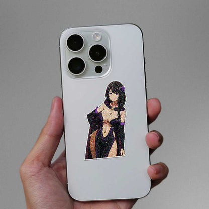 Dark Dress Anime Beauty Glitter Sticker