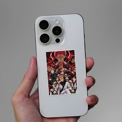Dark Manga Skull Squad Glitter Sticker