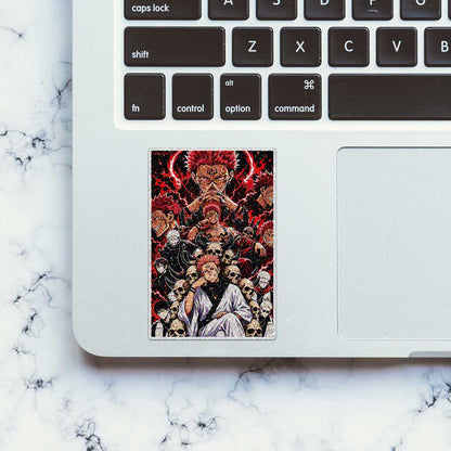 Dark Manga Skull Squad Glitter Sticker