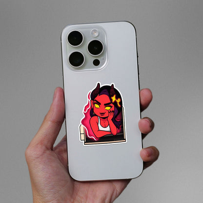 Devil Girl Art Sticker
