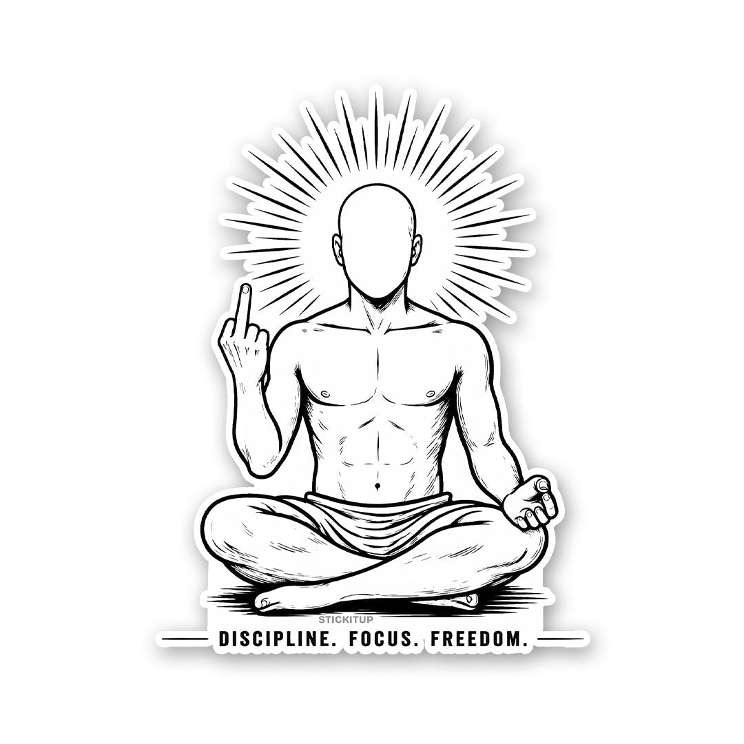 Discipline Focus Freedom Sticker