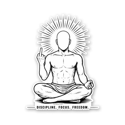 Discipline Focus Freedom Sticker