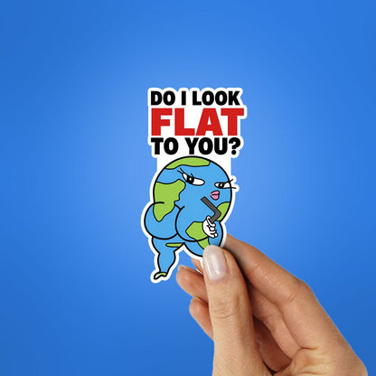 Do I Look Flat to You Sticker