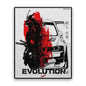 Evolution Samurai Car Splash Glitter Sticker