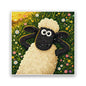 Flower Field Sheep Glitter Sticker