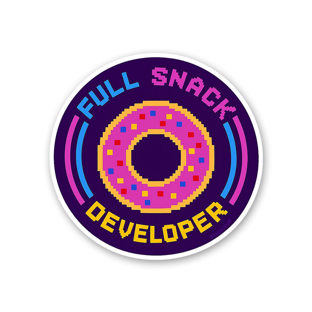 Full Snack Developer Sticker