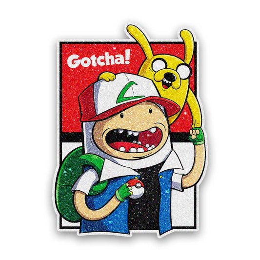 Gotcha Glitter Sticker