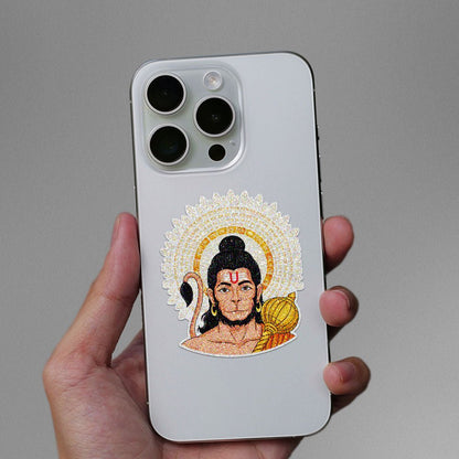 Hanuman Golden Halo Glitter Sticker