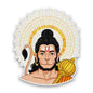 Hanuman Golden Halo Glitter Sticker