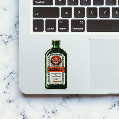 Herbal Liqueur Bottle Glitter Sticker