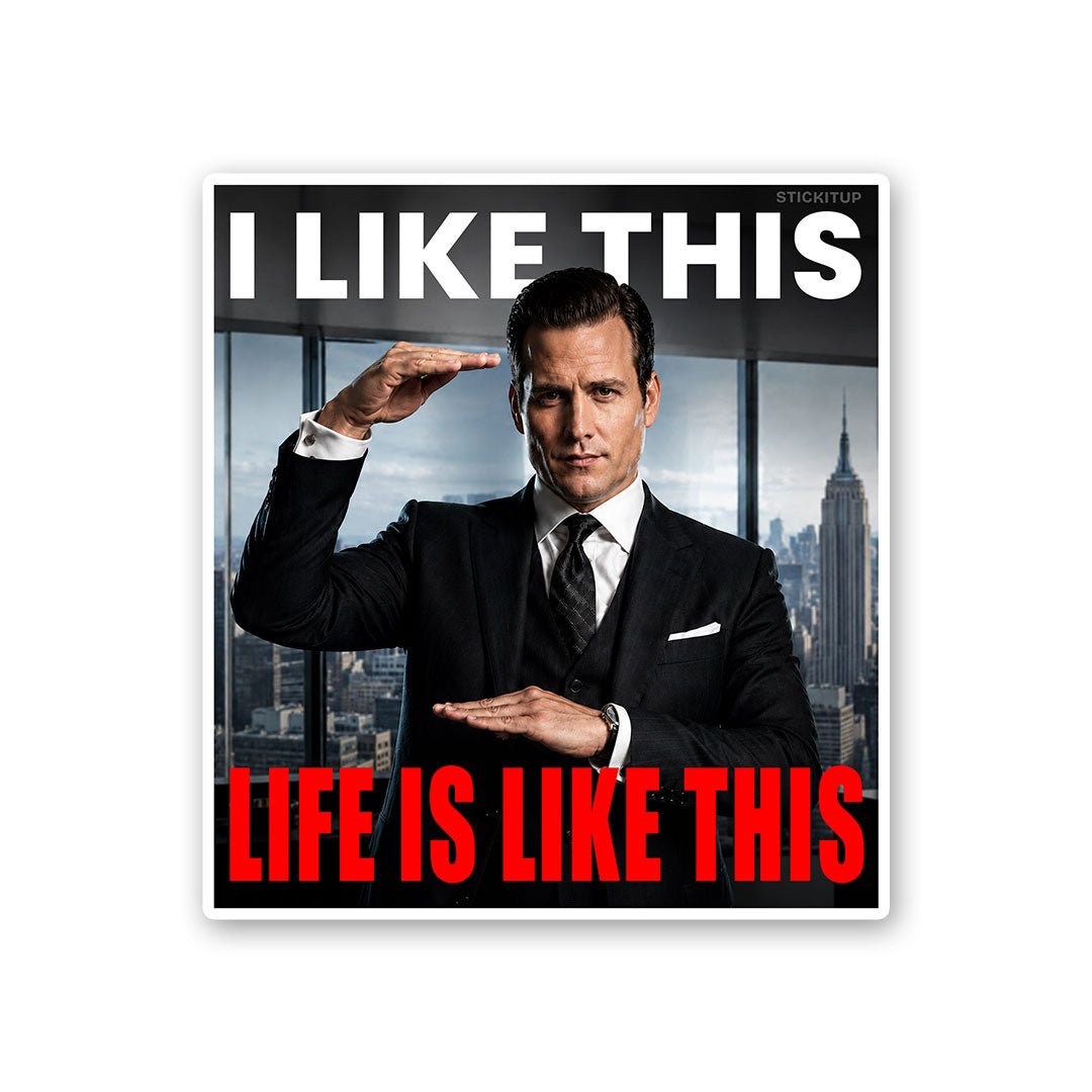 I Like This Life Is Like This 2 Sticker