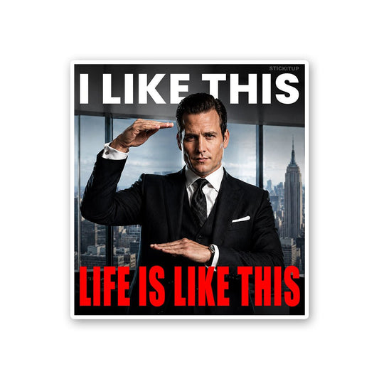 I Like This Life Is Like This 2 Sticker