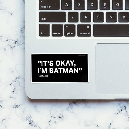 It's Okay I'm The Hero Sticker